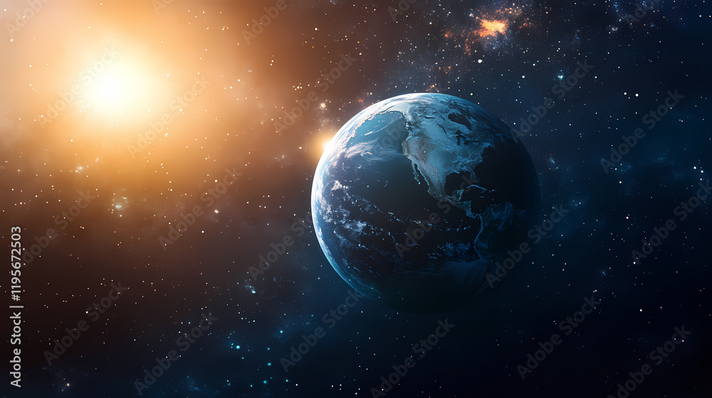 Obraz premium Resolution Sunglint. Illustration