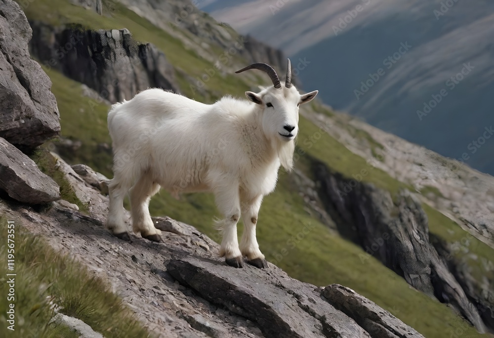 Survivor of the Wild: Mountain Goat in an Unusual Habitat Survivor of the Wild: Mountain Goat in an Unusual Habitat