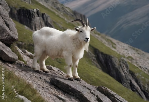 Survivor of the Wild: Mountain Goat in an Unusual Habitat