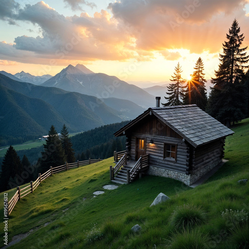 house in the mountains