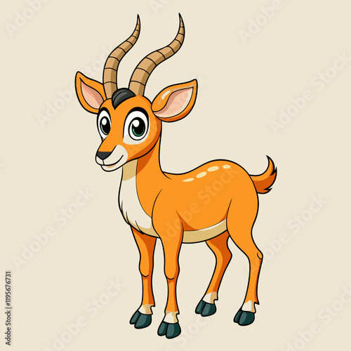 vector illustration of a deer