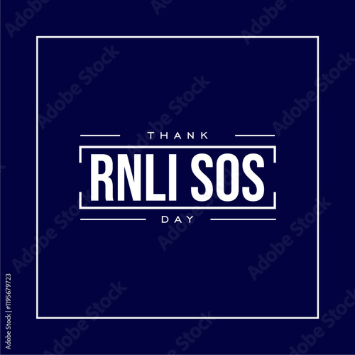 RNLI SOS day holiday concept