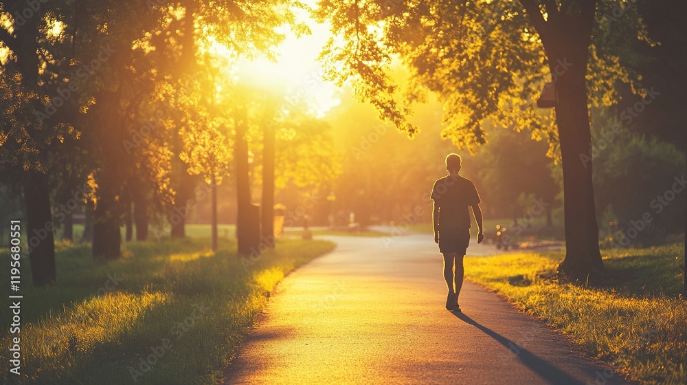 The feeling of sun on your face during a morning walk, providing natural light that boosts mood and energizes the body. The feeling of sun on your face during a morning walk, providing natural light that boosts mood and energizes the body.