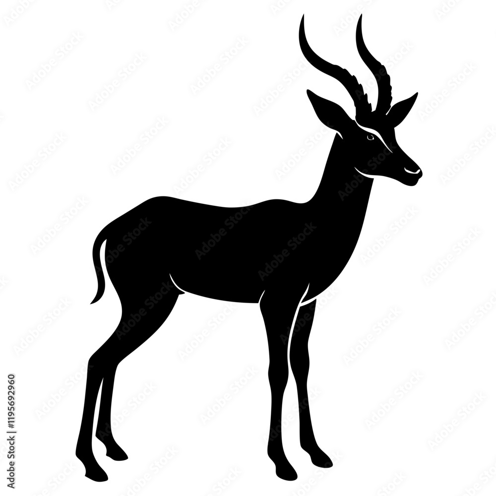 Fototapeta premium silhouette of a deer