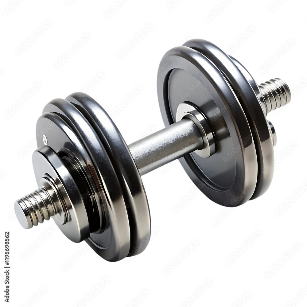 Naklejka premium dumbbell isolated on white background