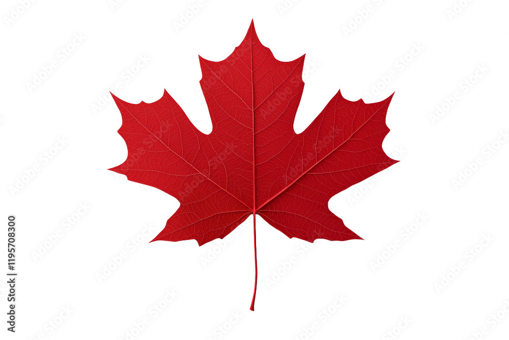 Obraz premium Red leaf of a maple tree