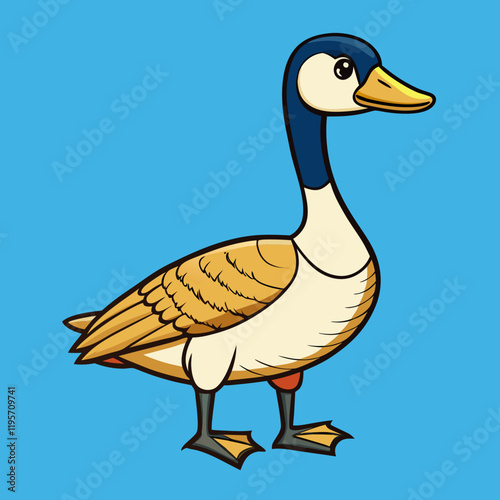 duck on a white background