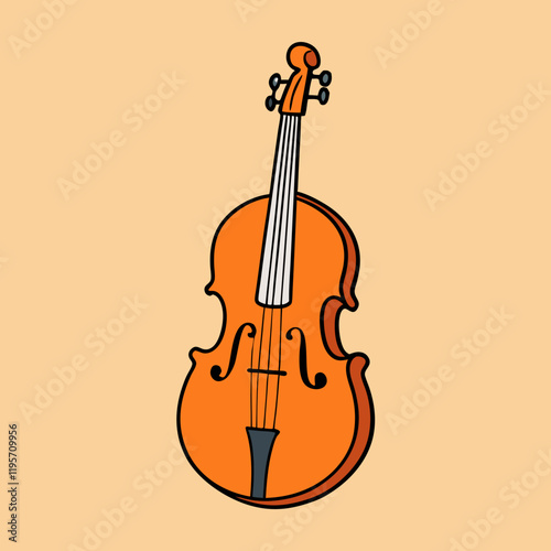 violin vector illustration