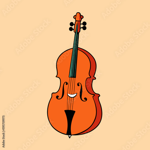 violin isolated on white