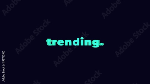 trending text word video animation.