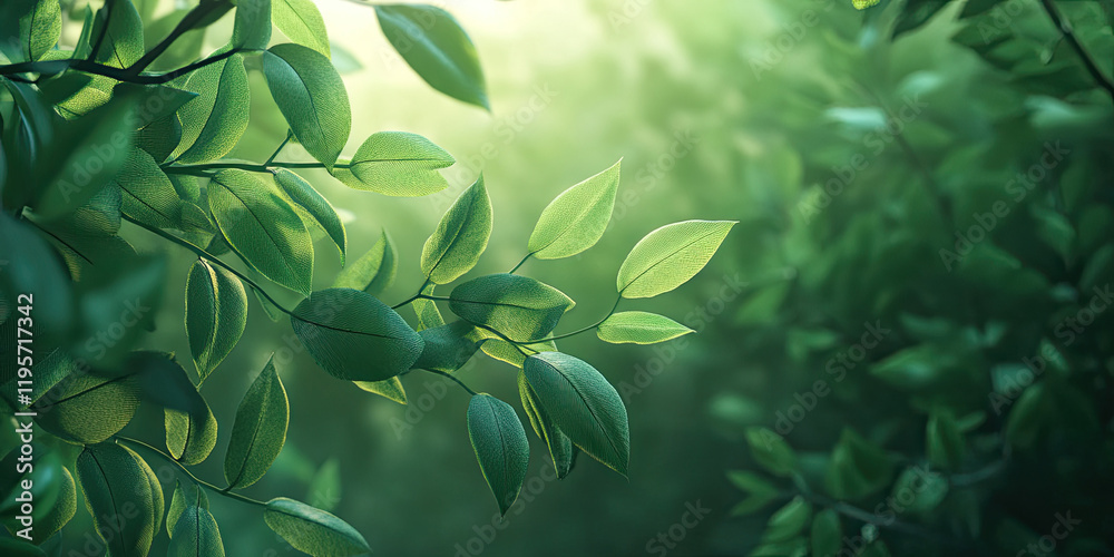 Lush Green Foliage Background with Overlapping Leaves in Various Shades of Green for Nature, Botanical, and Organic Designs Lush Green Foliage Background with Overlapping Leaves in Various Shades of Green for Nature, Botanical, and Organic Designs