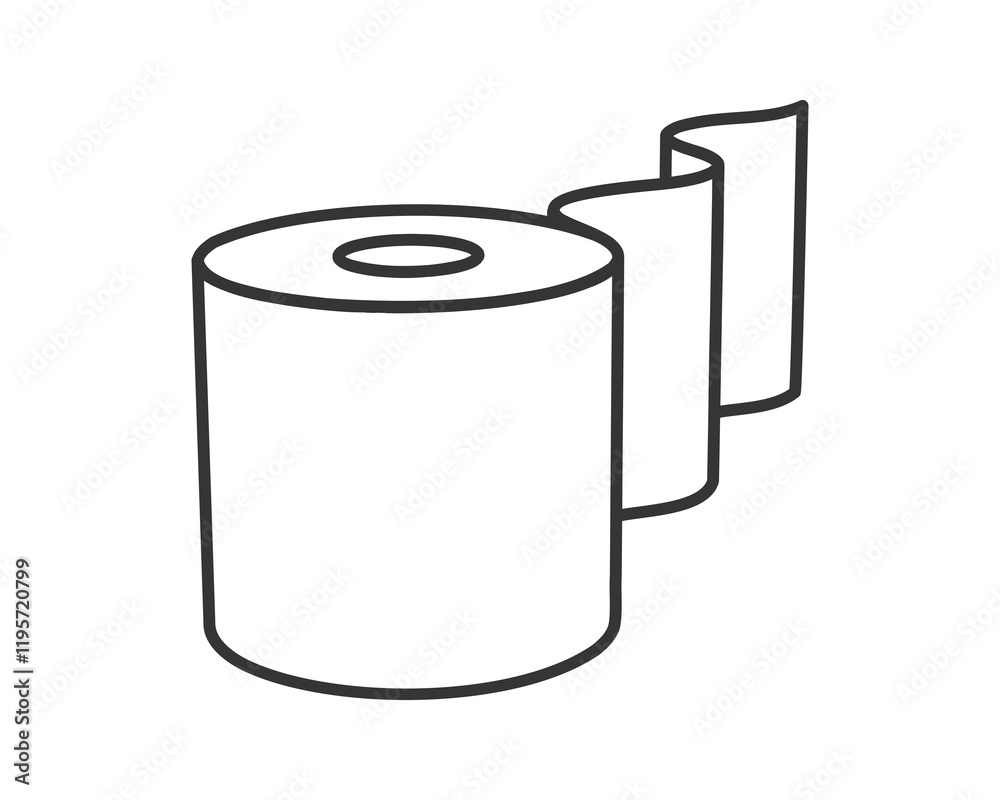 Toilet paper roll or tube icon design, template for wc. Bathroom hygiene icons, kitchen cleaning towel. Blank soft scroll product. Toilet paper roll or tube icon design, template for wc. Bathroom hygiene icons, kitchen cleaning towel. Blank soft scroll product.