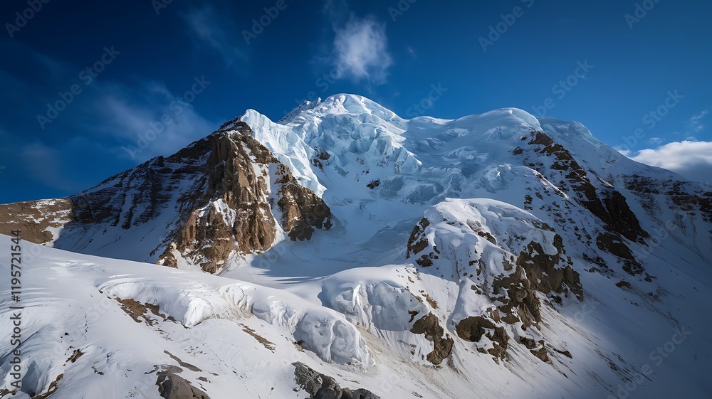 snow covered mountains in winter snow covered mountains in winter