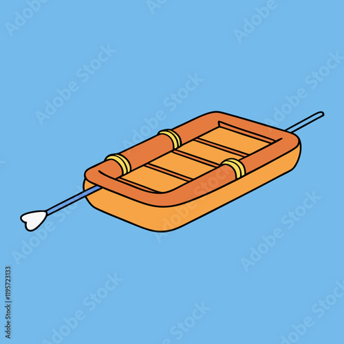 illustration of a raft