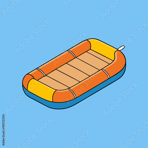 illustration of a raft