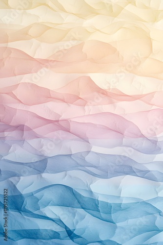 Wallpaper Mural A whimsical gradient resembling rippling watercolors, blending periwinkle, blush rose, and lemon chiffon. Torontodigital.ca