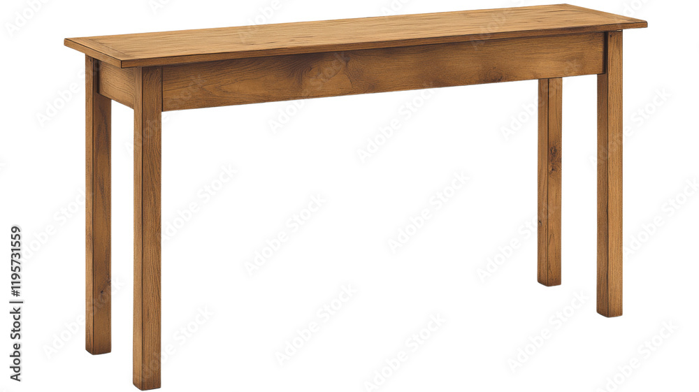 Hallway table, isolated on transparent background Hallway table, isolated on transparent background