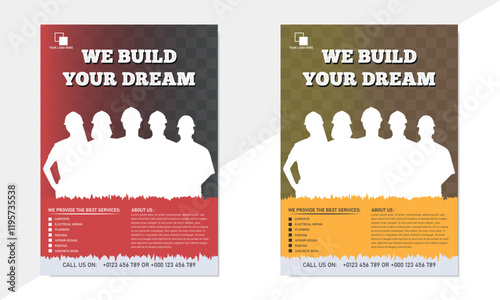 This is creative construction flayer design.