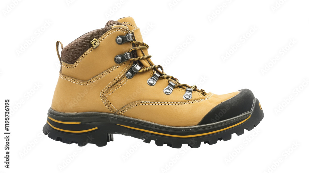 Hiking boots, isolated on transparent background Hiking boots, isolated on transparent background