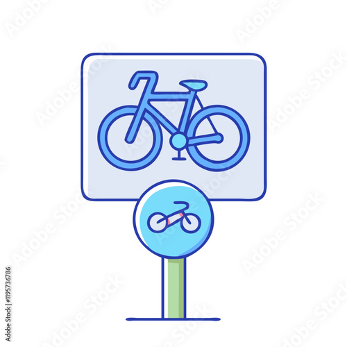 bicycle parking sign vector icon, bicycle parking sign vector illustration-simple illustration of bicycle parking sign, perfect for bicycle parking sign logos and icons and themed design 