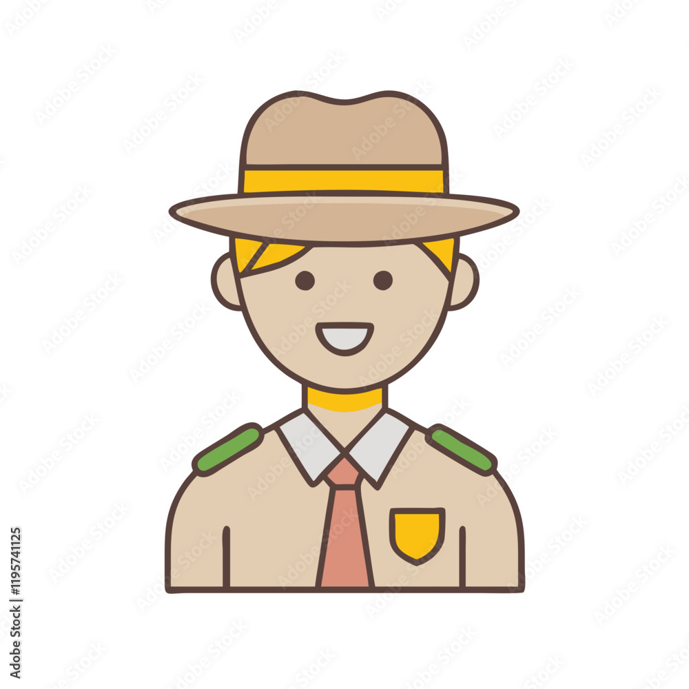 park ranger vector icon, park ranger vector illustration-simple illustration of park ranger, perfect for park ranger logos and icons and themed design park ranger vector icon, park ranger vector illustration-simple illustration of park ranger, perfect for park ranger logos and icons and themed design