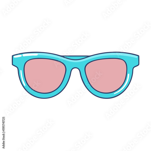 sunglasses vector icon, sunglasses vector illustration-simple illustration of sunglasses, perfect for sunglasses logos and icons and themed design  photo