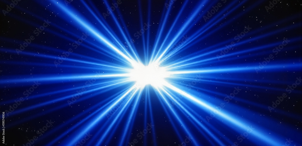 Naklejka premium Blue Light Rays