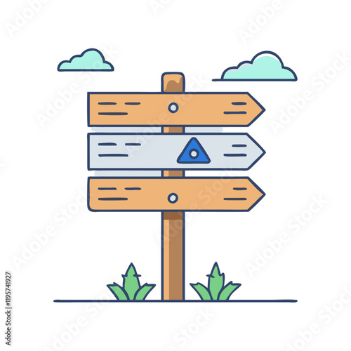 trailhead sign vector icon, trailhead sign vector illustration-simple illustration of trailhead sign, perfect for trailhead sign logos and icons and themed design 