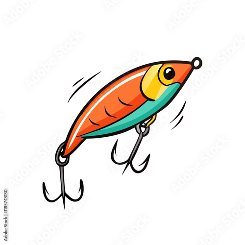 fishing bait minnow vector icon, fishing bait minnow vector illustration-simple illustration of fishing bait minnow, perfect for fishing bait minnow logos and icons and themed design 