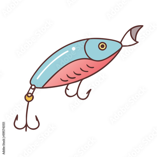 fishing bait minnow vector icon, fishing bait minnow vector illustration-simple illustration of fishing bait minnow, perfect for fishing bait minnow logos and icons and themed design 