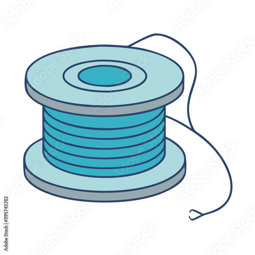 fishing line spool vector icon, fishing line spool vector illustration-simple illustration of fishing line spool, perfect for fishing line spool logos and icons and themed design 