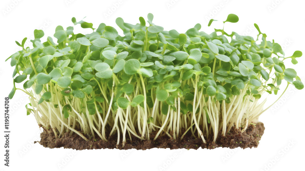 Land with sprout, isolated on transparent background Land with sprout, isolated on transparent background