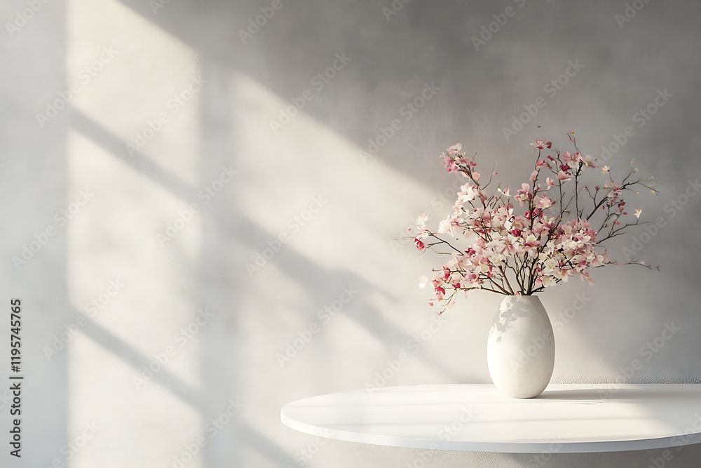 Fototapeta premium Cherry blossom in a vase