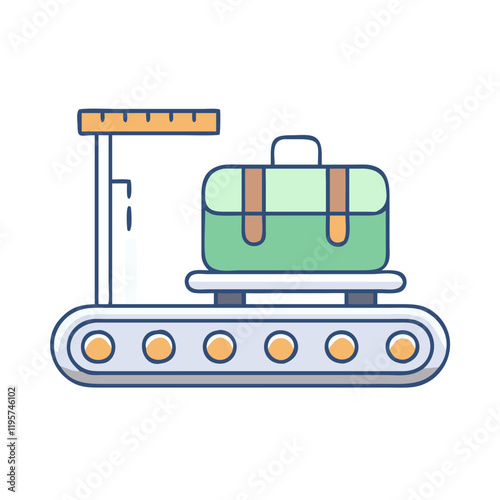 luggage conveyor belt vector icon, luggage conveyor belt vector illustration-simple illustration of luggage conveyor belt, perfect for luggage conveyor belt logos and icons and themed design 