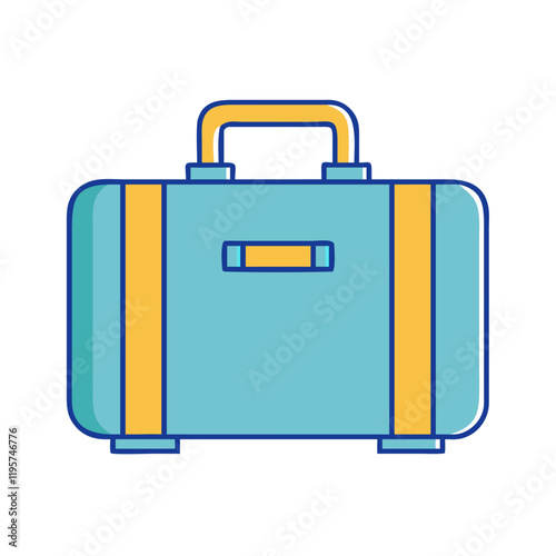 suitcase vector icon, suitcase vector illustration-simple illustration of suitcase, perfect for suitcase logos and icons and themed design  photo