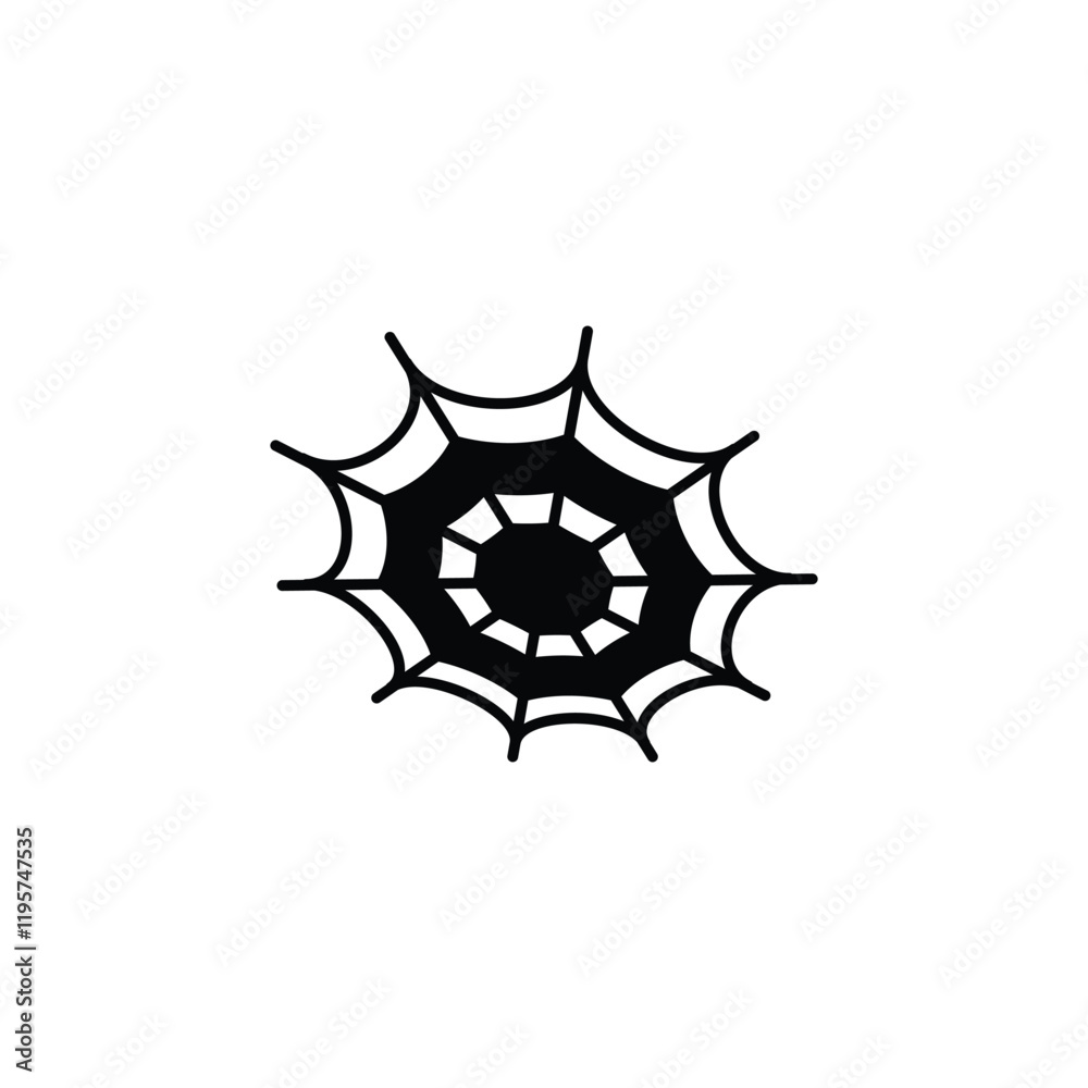 Spider web icon design Spider web icon design