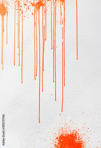 Abstract orange splashes on light background