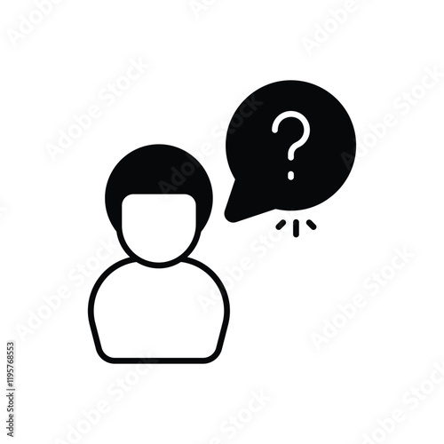 Photos Question In Mind vector icon