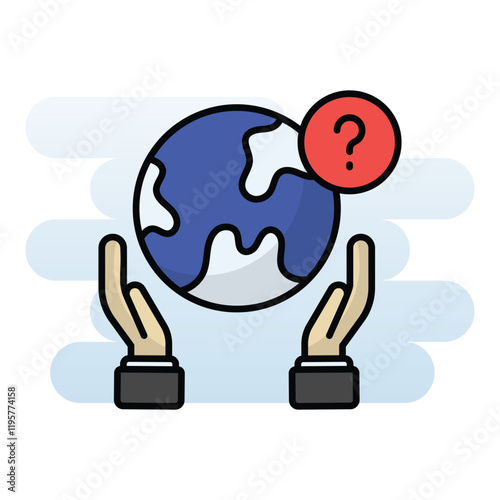 Global Survey vector icon