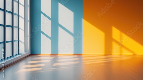 Minimalist Home Decor: A Simple Yet Stylish Room with Colorful Accents.