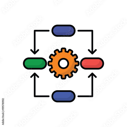 Dependencies vector icon
