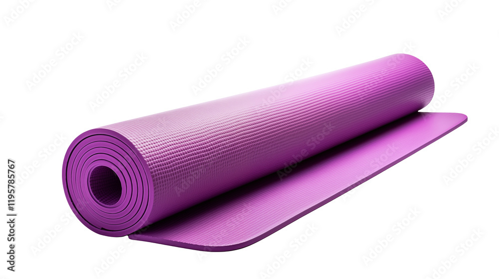 Purple Yoga Mat Rolled Up Close Up Studio Shot for Fitness Exercise Wellness Websites and Blogs Purple Yoga Mat Rolled Up Close Up Studio Shot for Fitness Exercise Wellness Websites and Blogs