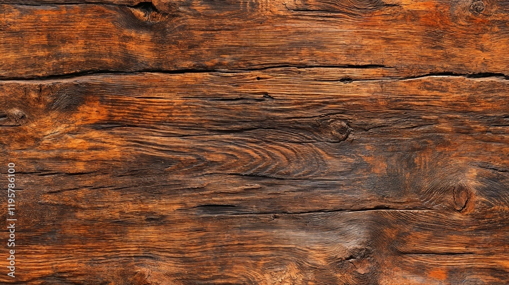Naklejka premium seamless Aged Natural Wood Texture in Rich Brown Tones for Authentic Rustic Design