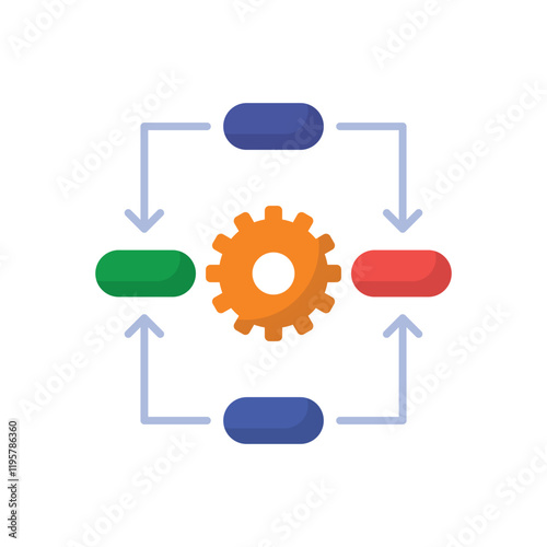 Dependencies vector icon