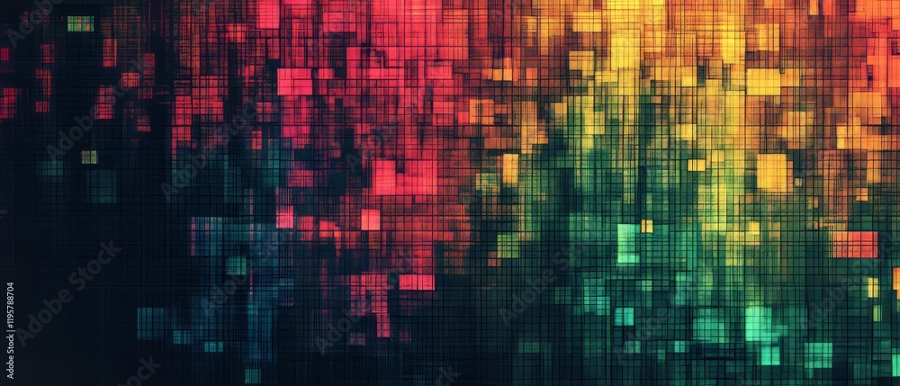 custom made wallpaper toronto digitalVivid abstract glitch texture with distorted patterns and digital noise effects