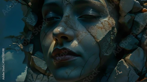 Torn face
