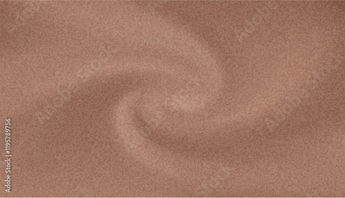 Swirled abstract pattern with a textured effect in Mocha Mousse color of the year 2025, a warm earthy tone.