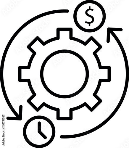 Set of 20 outline icons related to business and analytics. Linear icon collection. Editable stroke. Vector illustration