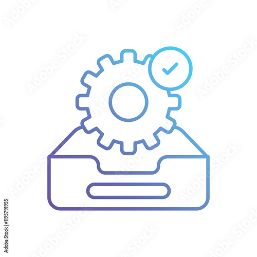 Project Box vector icon