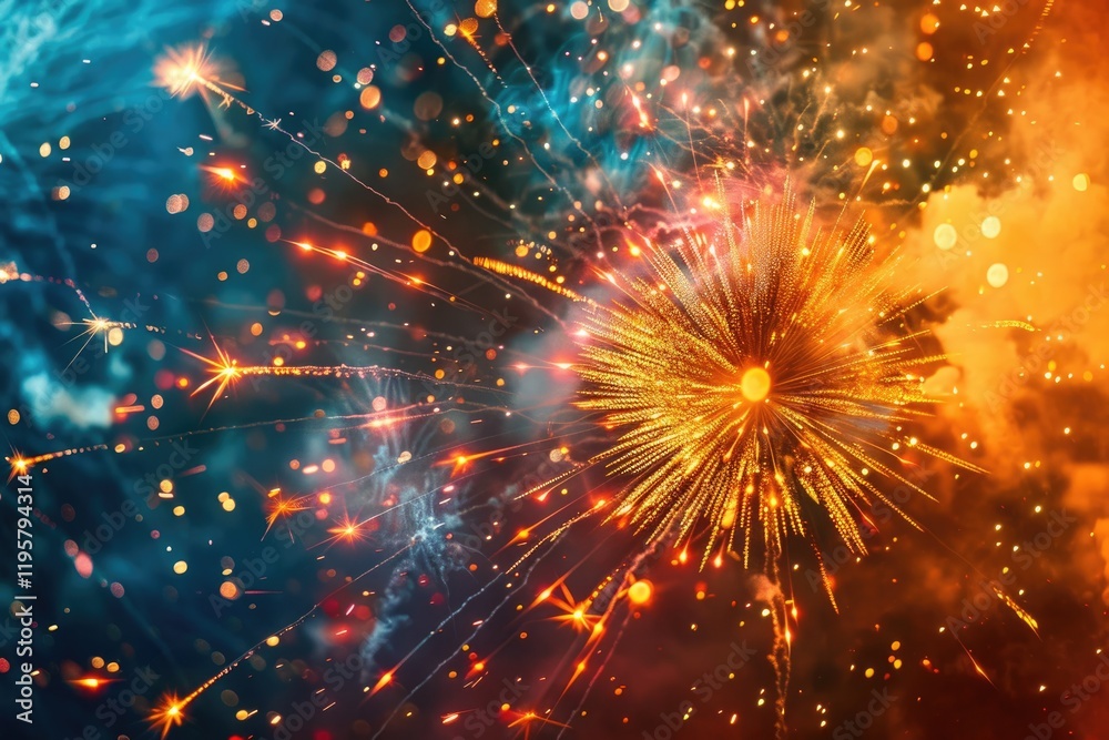Fototapeta premium Diwali Festival Fireworks and Celebration in India